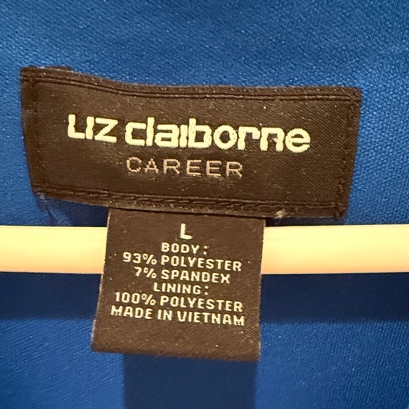 Liz Claiborne Career Navy and White Midi Dress - Picture 2 of 10